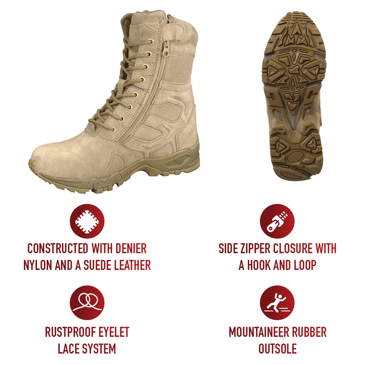 Forced Entry 8" Deployment Boots .